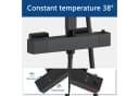 Aica Sanitär Duschsystem Thermostat Regendusche 8/10 Zoll Schwarz Bild 3