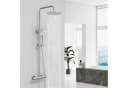 Elegantes Duschsystem mit Thermostat und Brauseschlauch Bild 1