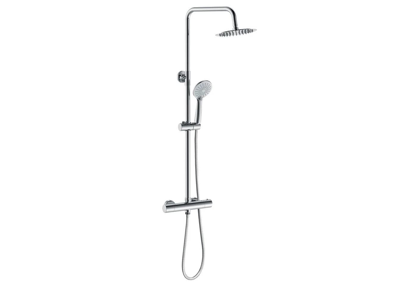 Elegantes Duschsystem mit Thermostat und Brauseschlauch - Bild 2