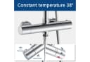 Elegantes Duschsystem mit Thermostat und Brauseschlauch Bild 4