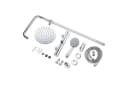 duschspa Duschsystem Regendusche mit Thermostat Edelstahl 8 Zoll Regenduschkopf, 2 Strahlarten, 3 Strahlarten Handbrause Bild 4