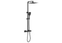 duschspa Duschsystem mit Thermostat & 30cm Regendusche Schwarz Bild 5