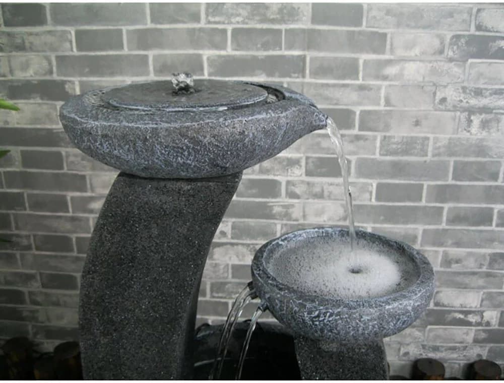 Wehmann Solarbrunnen Cascade Grau mit LED-Beleuchtung - Bild 3