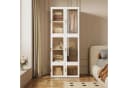 PXloue Kleiderschrank Hochschränke Garderobe Faltbares Design 10 Fächer 6 Türen Mehrzweckschrank Bild 1