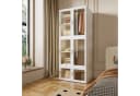 PXloue Kleiderschrank Hochschränke Garderobe Faltbares Design 10 Fächer 6 Türen Mehrzweckschrank Bild 2