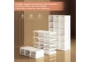 PXloue Kleiderschrank Hochschränke Garderobe Faltbares Design 10 Fächer 6 Türen Mehrzweckschrank Bild 3
