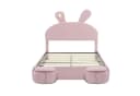 Furnishings Home Polsterbett mit LED und Stauraum Rosa Bild 1