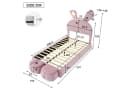 Furnishings Home Polsterbett mit LED und Stauraum Rosa Bild 3