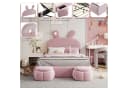 Furnishings Home Polsterbett mit LED und Stauraum Rosa Bild 5
