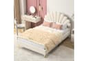 Furnishings Home Polsterbett Samt Beige 140x200 cm Bild 2