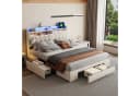 Furnishings Home Polsterbett mit LED-Beleuchtung und Stauraum Bild 2