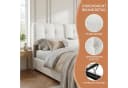 PXloue Stauraumbett Polsterbett mit Stauraum Hochklappbares Bett 140x200 cm Cremeweiß Bild 5