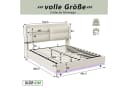 PXloue Polsterbett mit Stauraum und Wireless Charging Bild 5