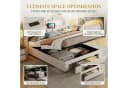 PXloue Stauraumbett Polsterbett mit RGB-LED und Samtbezug Bild 4
