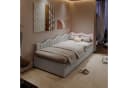 PXloue Polsterbett mit LED-Beleuchtung und Stauraum Bild 2