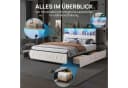 PXloue Polsterbett mit LED, Stauraum & Lattenrost Bild 4