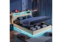 PXloue Polsterbett mit Stauraum und LED-Beleuchtung Bild 2