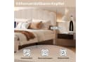 PXloue Polsterbett Doppelbett Stauraumbett Beige Bild 4