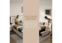 PXloue Polsterbett LED Doppelbett mit Stauraum und verstellbarem Kopfteil Bild 1