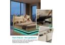 PXloue Polsterbett Hydraulisches Stauraumbett Doppelbett Beige Bild 1