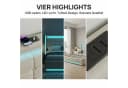 PXloue Polsterbett LED mit Schubladen Beige Bild 5