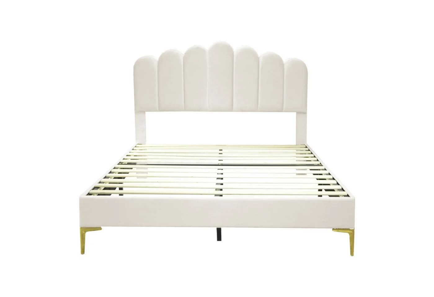 Furnishings Home Polsterbett 140x200cm mit LED-Beleuchtung und Samtbezug - Bild 4