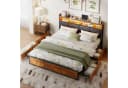 Furnishings Home Polsterbett mit LED und 4 Schubladen Bild 2