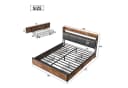 Furnishings Home Polsterbett mit LED und 4 Schubladen Bild 3