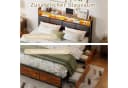 Furnishings Home Polsterbett mit LED und 4 Schubladen Bild 5