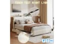 Gdood Polsterbett mit LED, Stauraum & USB-Anschluss Weiß Bild 4