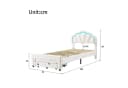Gdood Polsterbett mit LED-Beleuchtung und Stauraum Bild 1