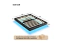 Furnishings Home Polsterbett mit LED und Stauraum Schwarz Bild 3