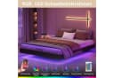 Furnishings Home Polsterbett mit LED und Stauraum Schwarz Bild 4