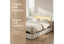 PXloue Polsterbett mit LED-Beleuchtung und Stauraum Beige Bild 4