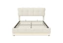 Furnishings Home Polsterbett Beige mit LED und Bettkasten Bild 1