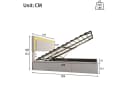 Furnishings Home Polsterbett 140x200 cm mit LED und Stauraum Bild 3