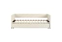 Furnishings Home Polsterbett Ausziehbar Beige Samt Schlafsofa Bild 4