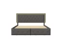 Furnishings Home LED Polsterbett Grau mit Stauraum Bild 1