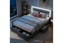 Furnishings Home LED Polsterbett Grau mit Stauraum Bild 2