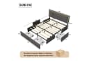 Furnishings Home LED Polsterbett Grau mit Stauraum Bild 3