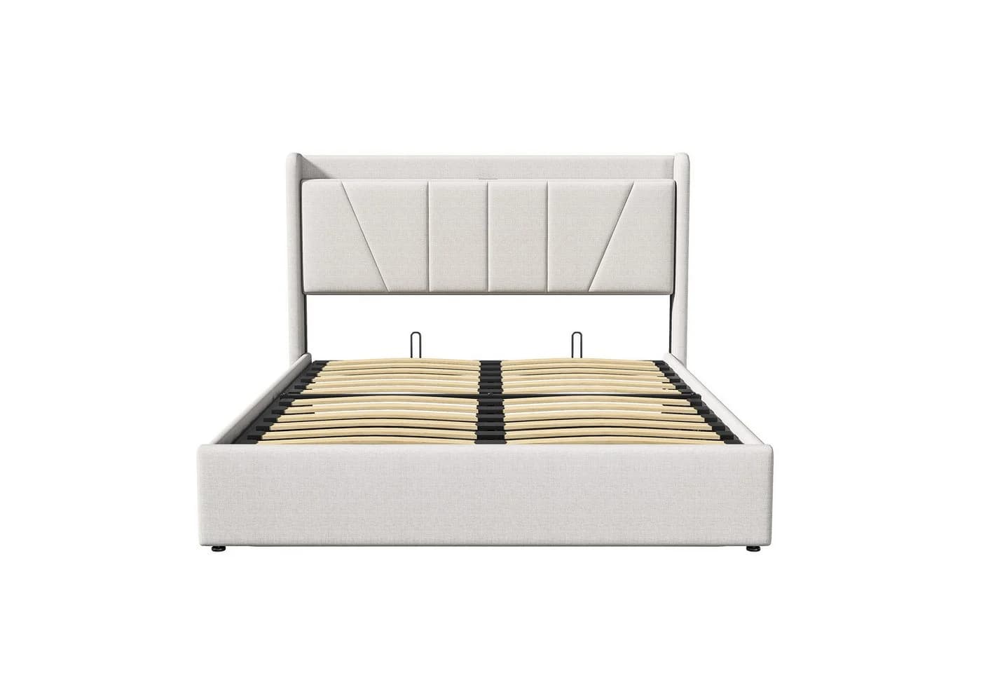 Furnishings Home Polsterbett Beige Stauraum USB