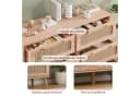 Furnishings Home Sideboard 100cm Rattan Fronten Modern Bild 3