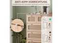 Furnishings Home Kombikommode Rattan Sideboard Modern Beige Bild 3