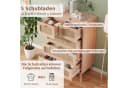 Furnishings Home Kombikommode Rattan Sideboard Modern Beige Bild 5