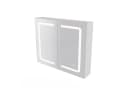 Furnishings Home Badezimmerspiegelschrank Doppeltür Hängeschrank 80x60x13,5 cm LED-Beleuchtung Bild 4