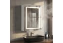 Furnishings Home Badezimmerspiegelschrank Weiß LED Beleuchtung Touchschalter Bild 3