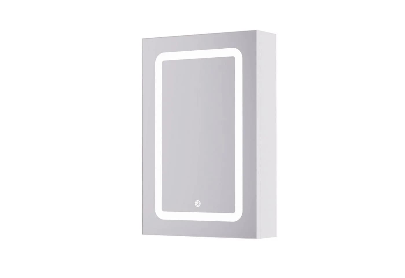 Furnishings Home Badezimmerspiegelschrank Weiß LED Beleuchtung Touchschalter - Bild 4
