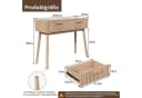 Furnishings Home Konsolentisch mit 2 Schubladen Modern Beige Bild 4