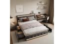 Furnishings Home LED Polsterbett Doppelbett 140x200 cm Grau Bild 2