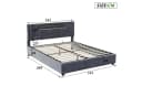 Gdood LED Polsterbett Stauraumbett Doppelbett 140x200 cm Bild 3